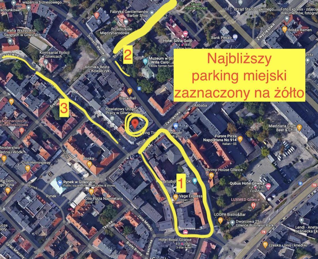 On A Budget 90m From The Main Square Апартаменти Ґлівіце